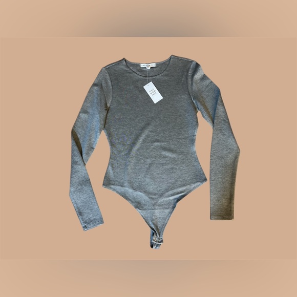 And Now This Gray Long Sleeve Bodysuit - Picture 1 of 8